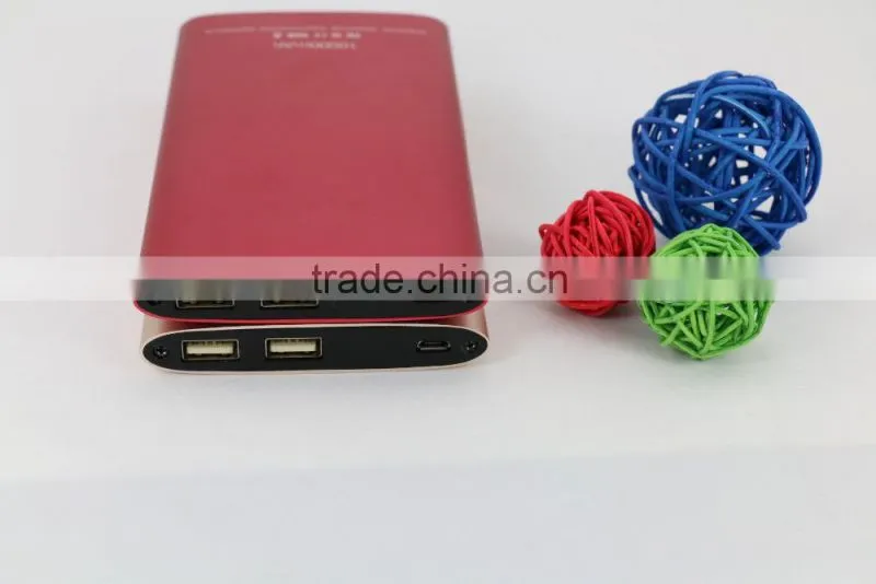 2016 New Design OEM Metal phone power bank 10000mAh