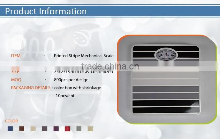 Printed Stripe Mechanical Scale