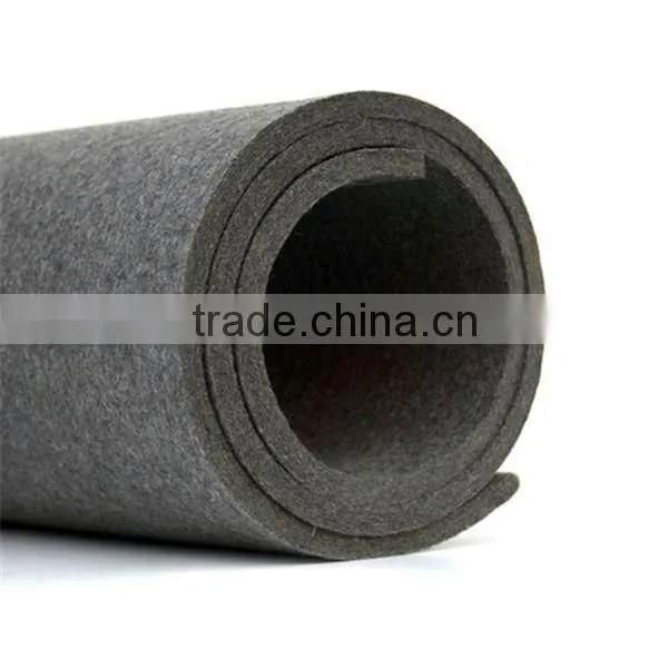 Grey Needl punched Blend Wool Felt