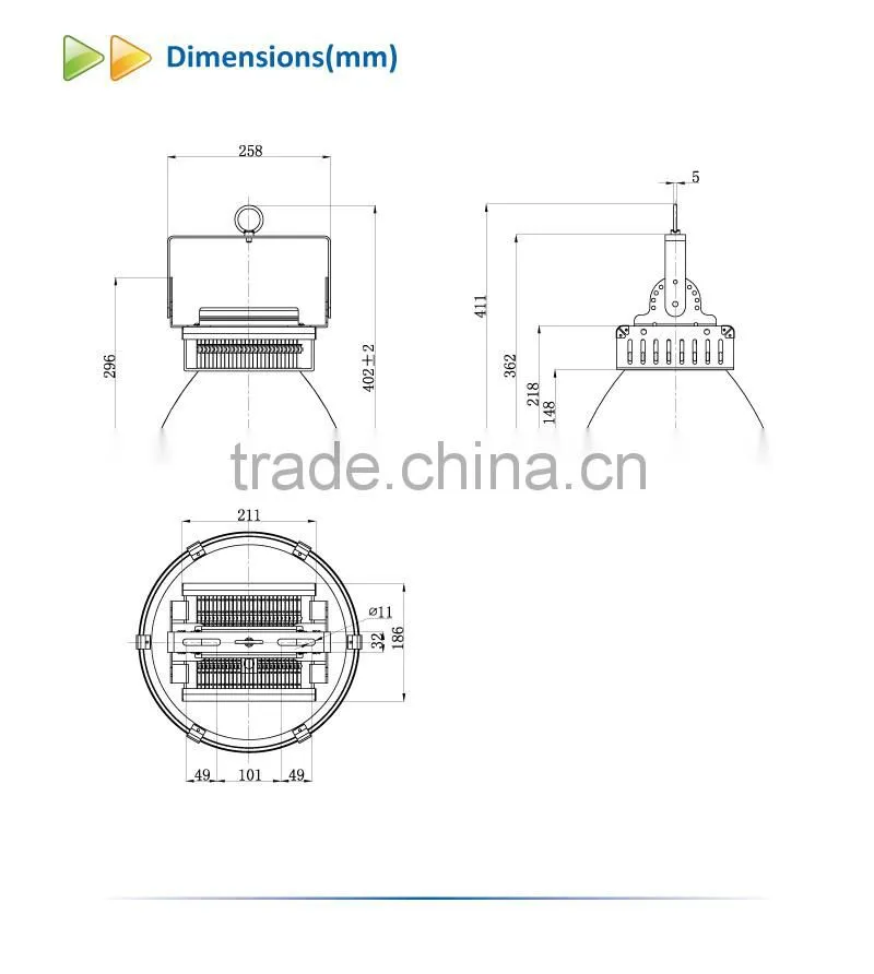 High Quality Waterproof 100W LED High Bay Light