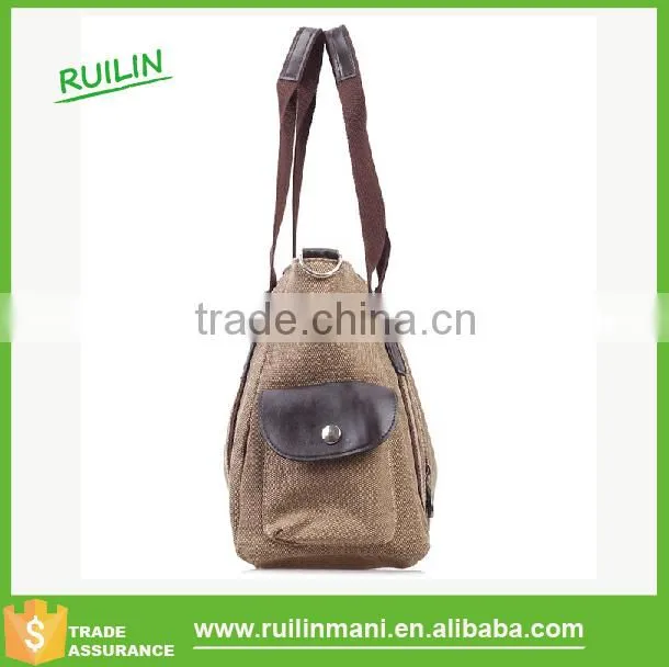 Blank brown canvas wholesale fashion handbag uk