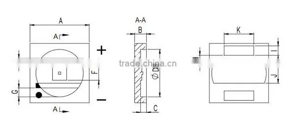 custom SMD 5050 Package DUV LED gyx
