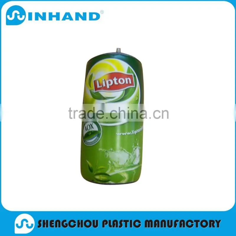 2016factory EN71 Eco-friendly Promotion yellow pvc inflatable bottle baby toy/kids toys