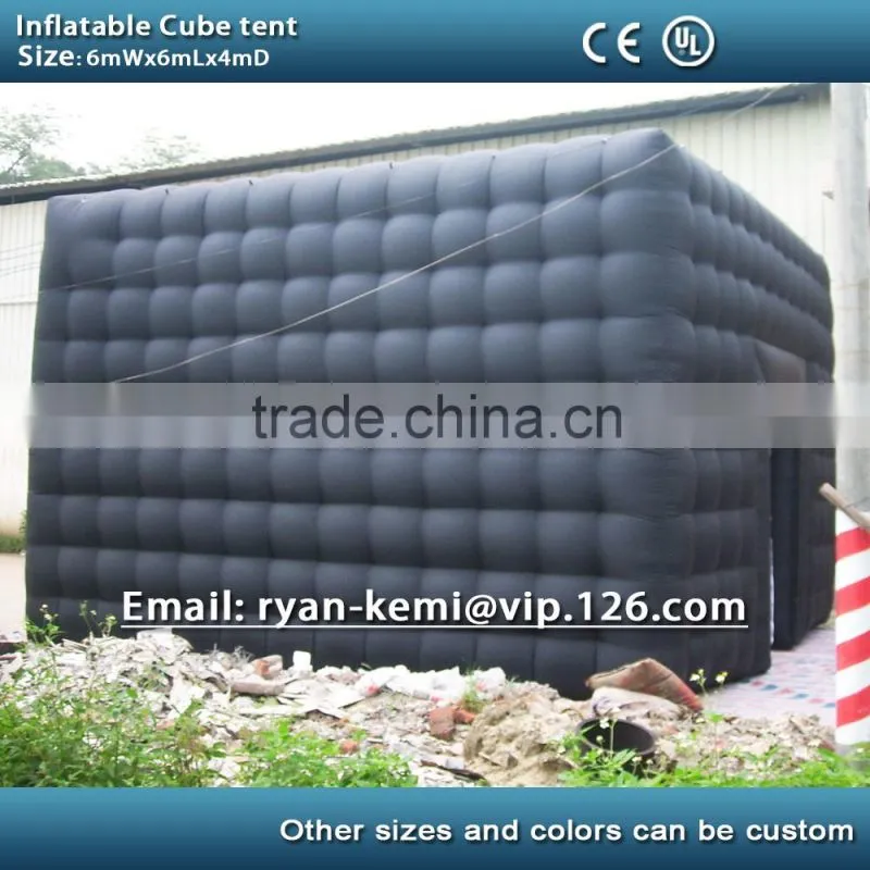 6m black inflatable cube tent outdoor inflatable party tent inflatable tent china large inflatable event tent
