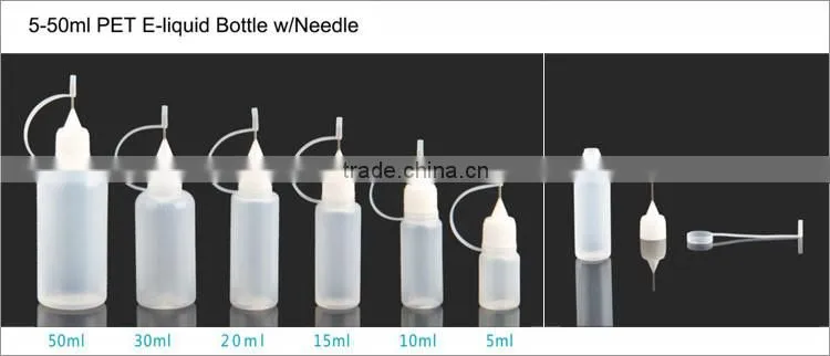 Silver Plastic E-Liquid Droppers 5ml-50ml