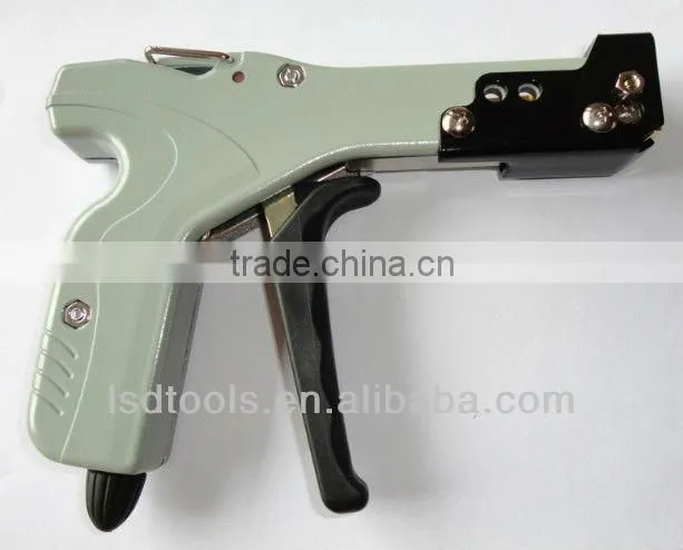 LS-338 stainless cable tie machine apply to fastening cables and wires quickly, LSD professional fastening tool cable tie gun