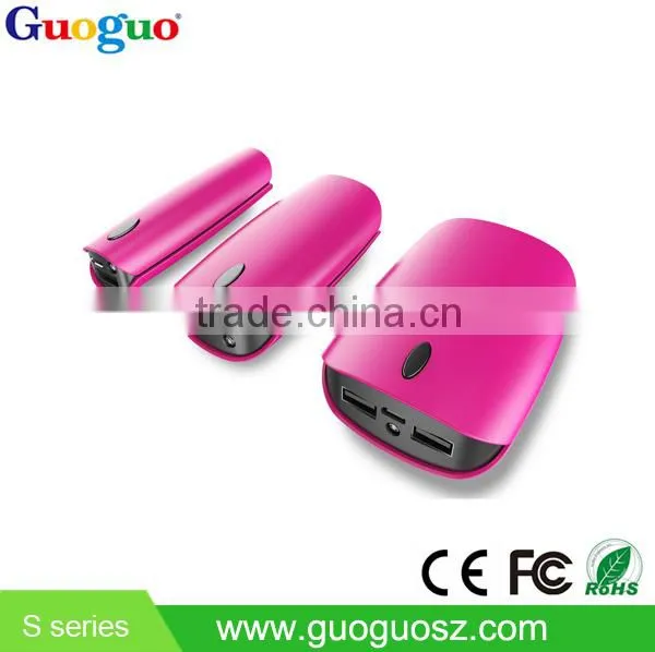 2016 hot sale guoguo fast charging protable li-polymer battery charger power bank
