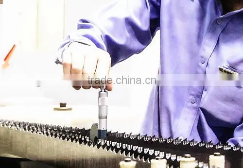Tungsten carbide tipped hard alloy band saw blade