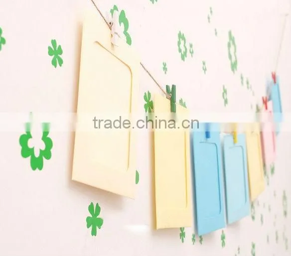 Paper photo frame, with pothook