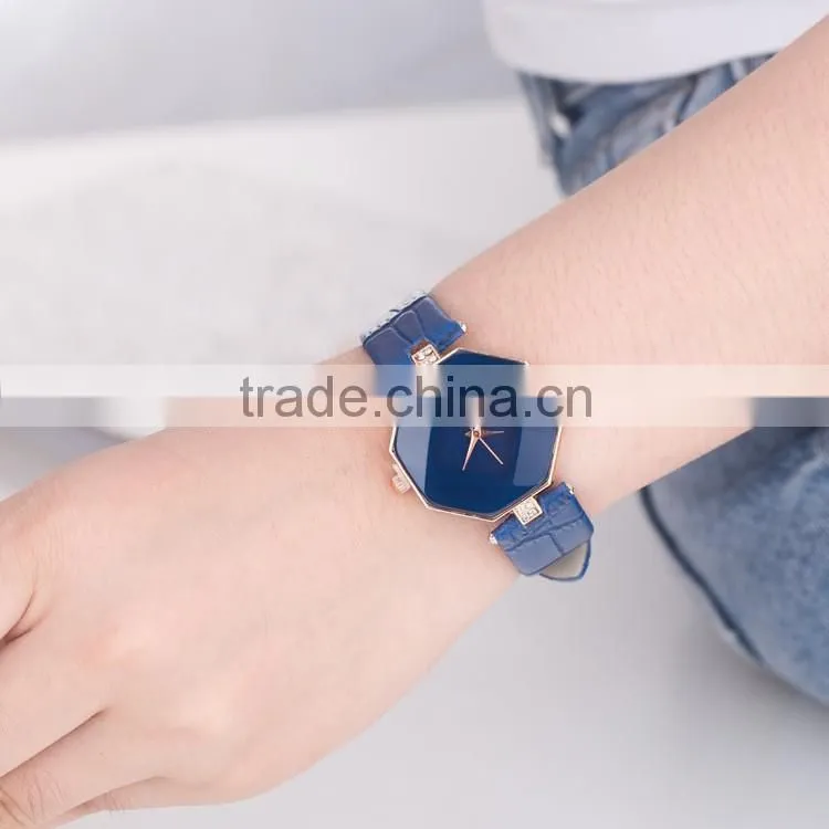 New models from Doris Watch octagon case colorful leather band brand your own women luxury watch