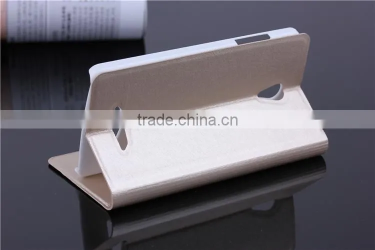 Standing Credit Card ID Card Holder Pocket Leather Flip Cover Case for Oppo R2001