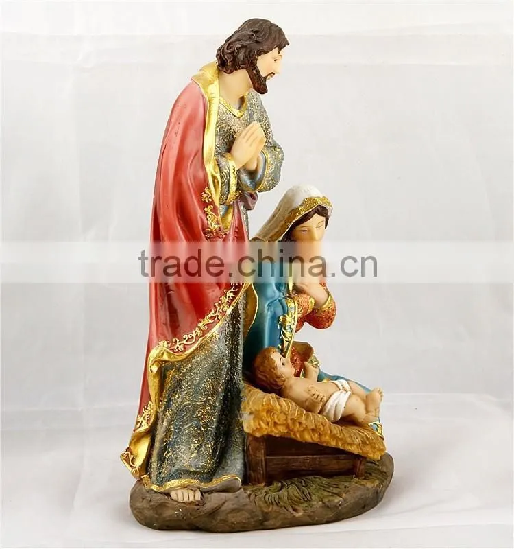 Sophisticated Resin Religion Holy Family Statues