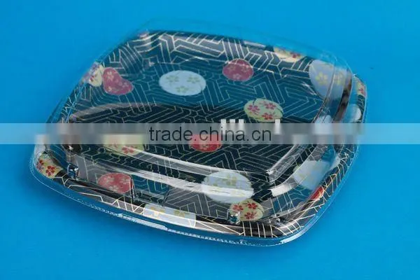 SM1-3130A Square Plastic Plate,plastic tray,disposable tray with Transparent Lid for Food