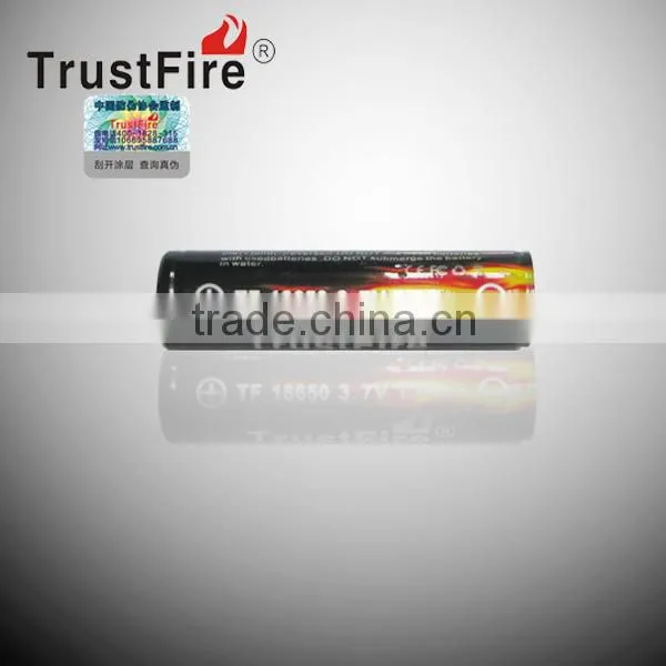 TrustFire Patent design 3.7v TrustFire18650 battery french alibaba 2400mah high capacity lithium battery