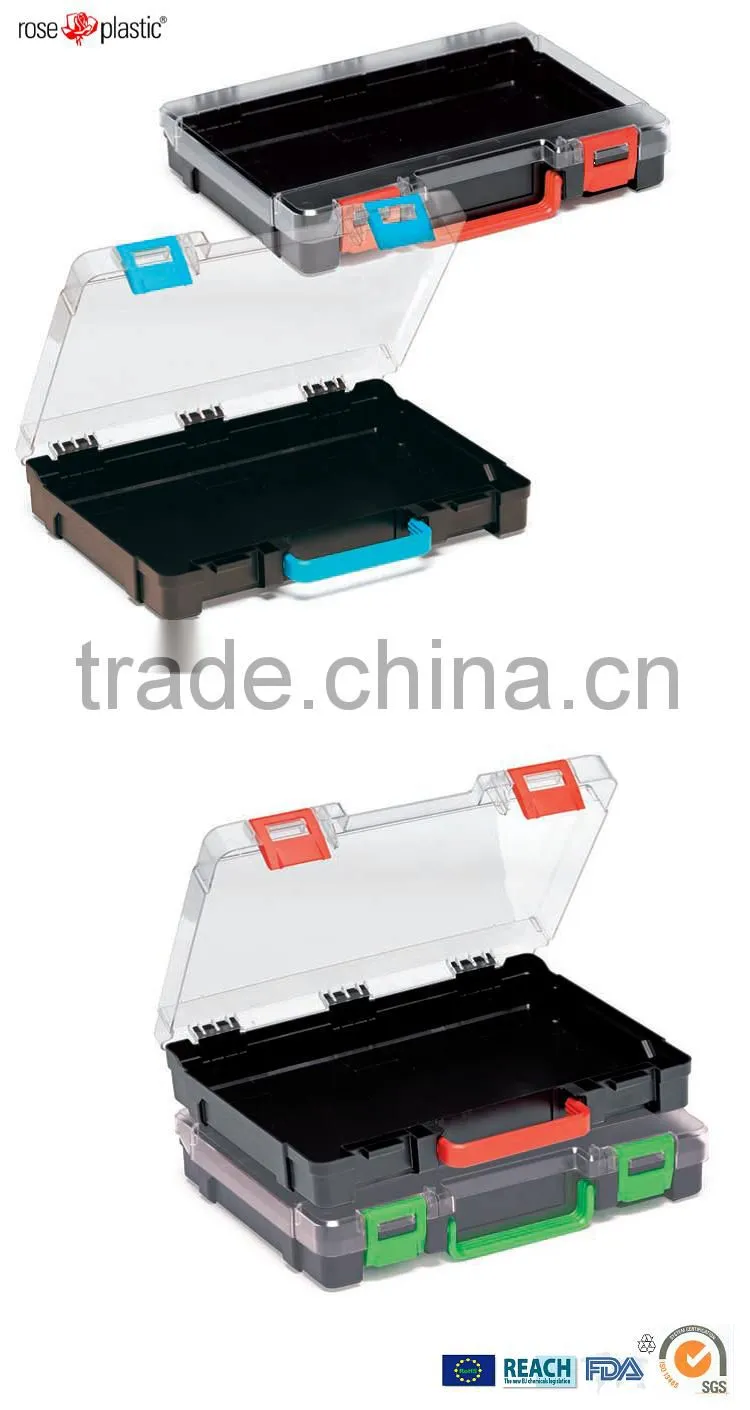 Plastic bit packaging box for six bits plus a bit holder BP