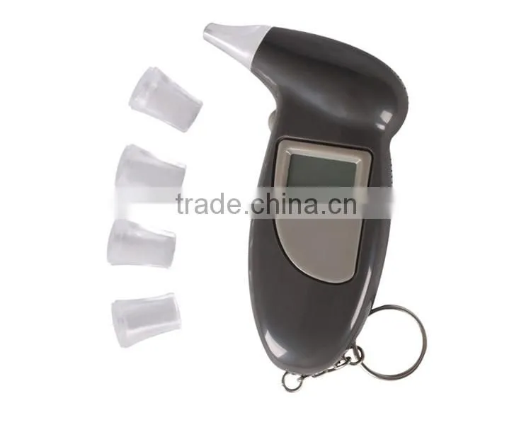Personal breathalyzer alcohol tester keychain