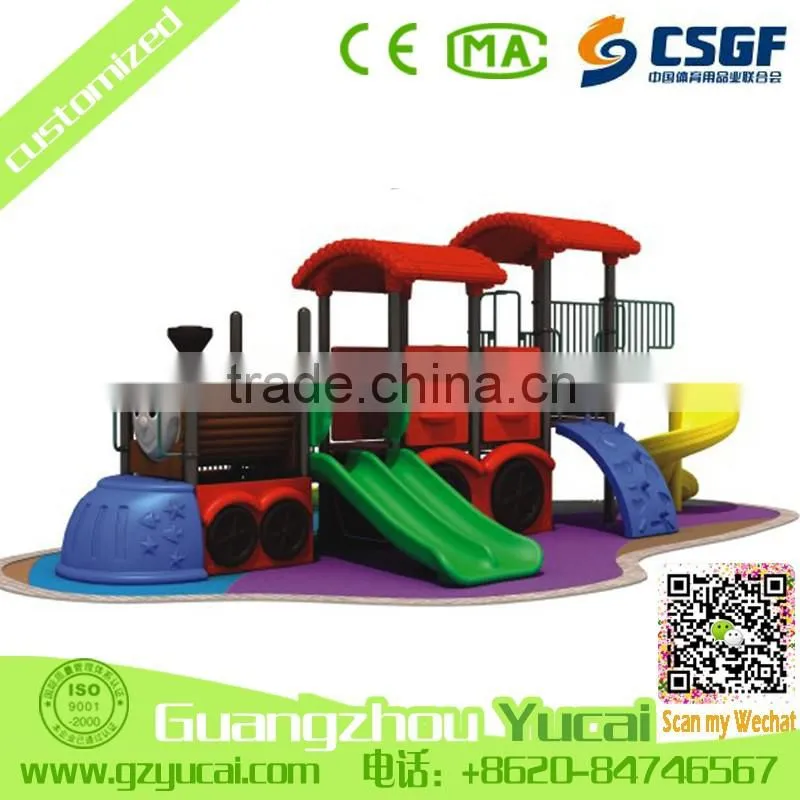 customized for children play plastic slides playground equipment
