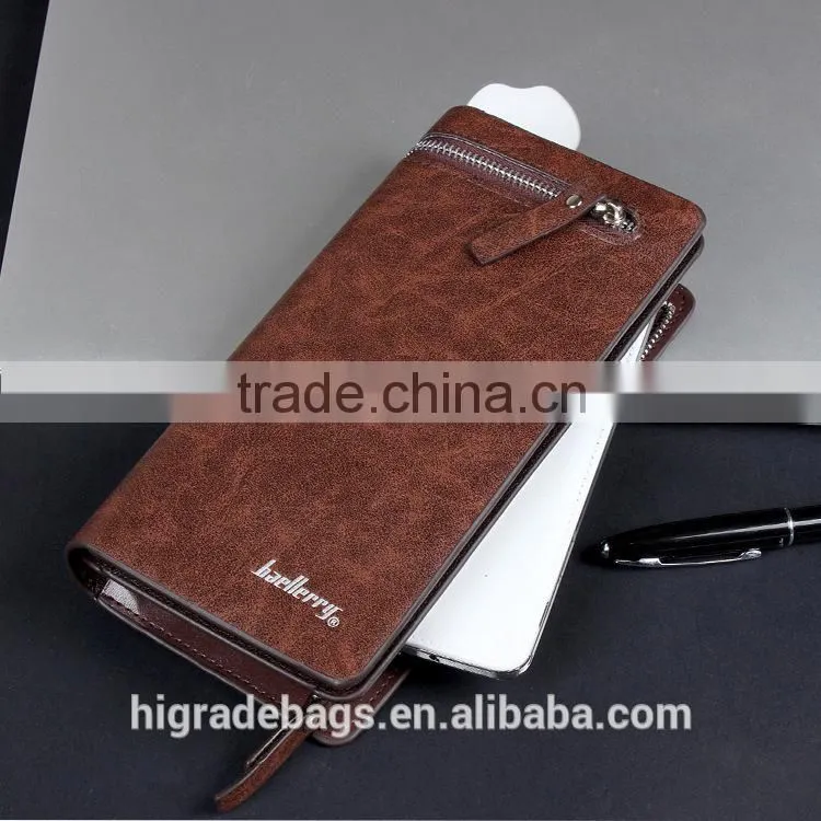 hotsale Baellery Men Business PU leather wallet for young man