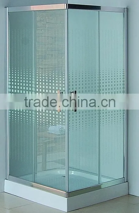 Magnetic door aluminium profiles shower enclosure