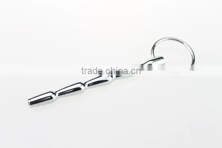 CTDA-013 Male Stainless Steel Soft Silicone Urethral Stretching Tube Urethra Metals Urine Catheter