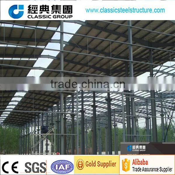 prefab light steel structure workshop/steel structural warehouse