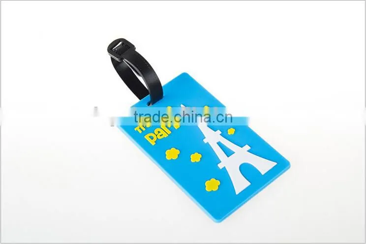PVC soft plastic luggage tag