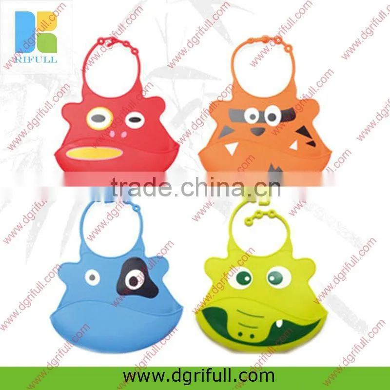 new design and FDA silicone baby bibs 2015