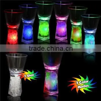 led flashing Multi color shot glass