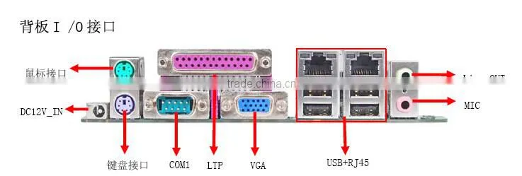 DEM/ODM 1037u industrial motherboard Using Intel NM70 High-speed Chipset, max to 16G