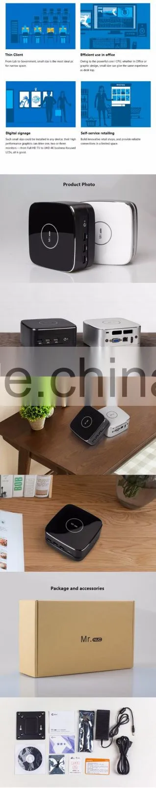 Intel Core i7 4500 Mini PC Win 7/8/10 Barebone Desktop Computer features mini computer