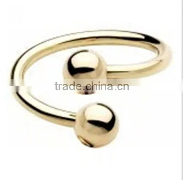 Fashion 316L Steel Eyebrow Ring Twister Body Piercings Jewelry