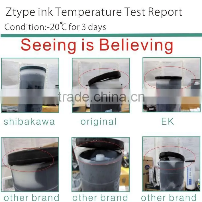 Free sample Digital Printing stencil duplicator black compatible ink KS
