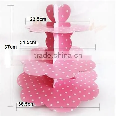 Milk Glass Cake Stand Plate Pastel Colours