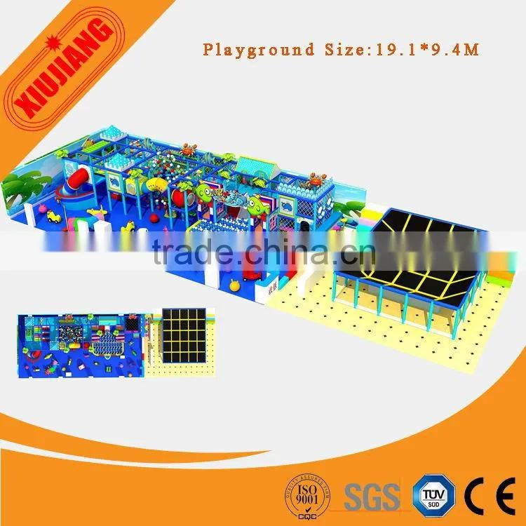 High quality jumping trampoline with safety enclosure