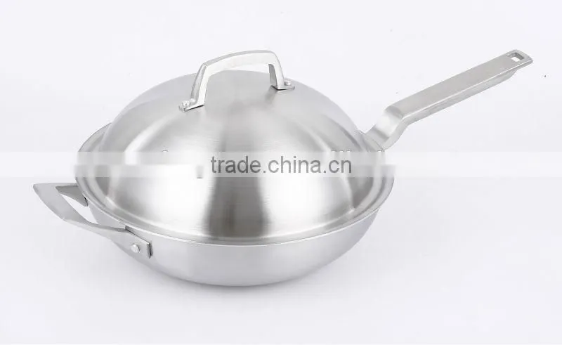 easily heated stainless steel wok with good price