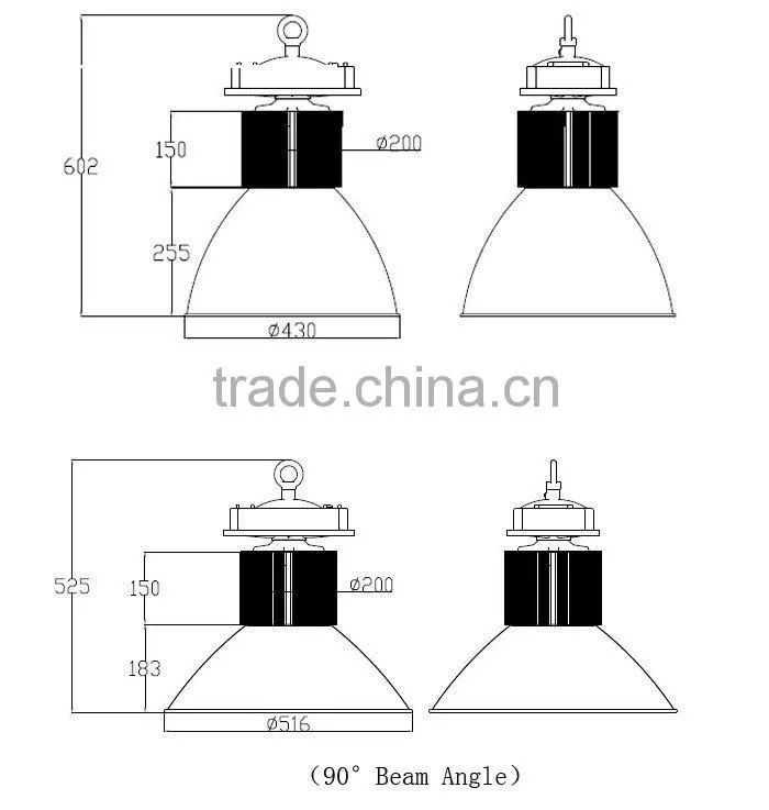 3 Years Waranty CE IEC RoHS Gold Supplier IP65 COB Factory 100W LED High Bay