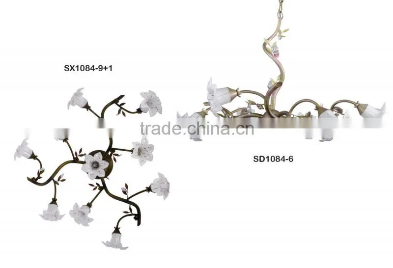SX1084/9+1 Antique Iron Ceiling Lighting/Factory Price Decorative Lighting/Wholesale Vintage Lighting