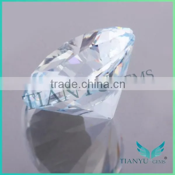 105# round shape aquamarine green spinel loose stones