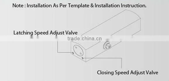 High quality electric door closer with adjustable closing speed