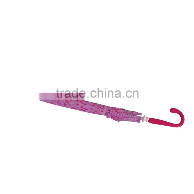 Bright colored manual open straight kids umbrella