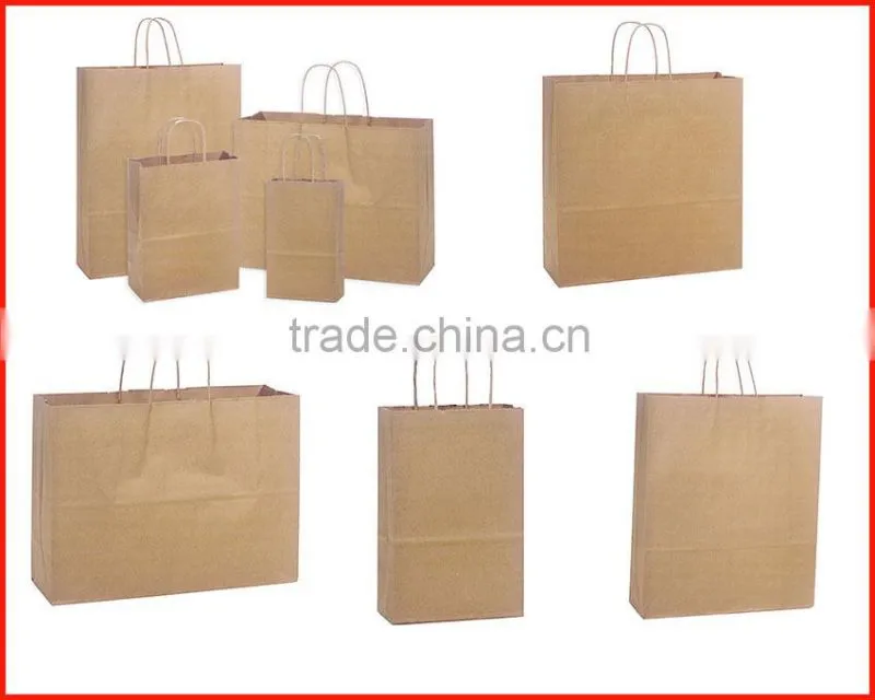 different types of brown paper kraft bag & brown kraft paper bags wholesale