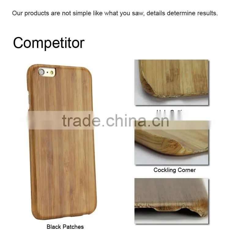 2016 Latest Design for iPhone 6 Ultra Slim Case Wood, Phone Wood Case,Bamboo Case for iPhone