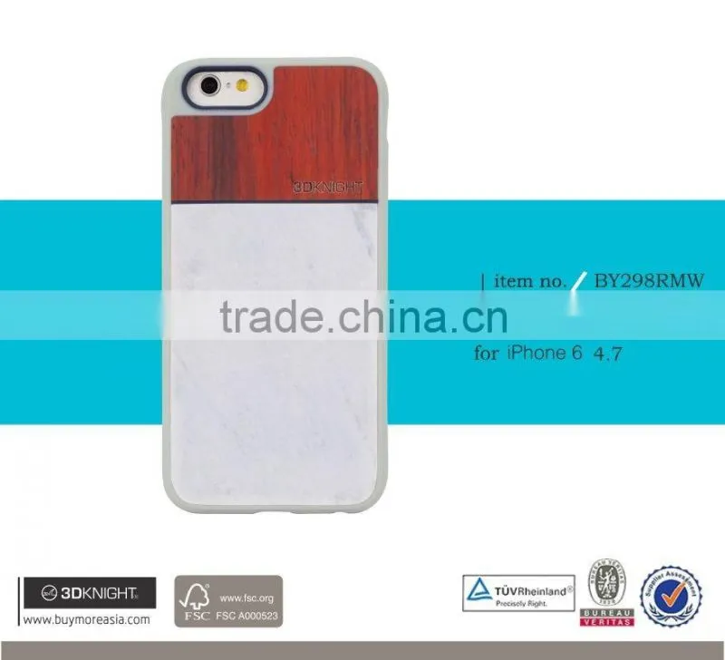 newest phone accessory real marble wood bamboo phone cases, for iphone 6s marble wood cover, blank wood case for iphone