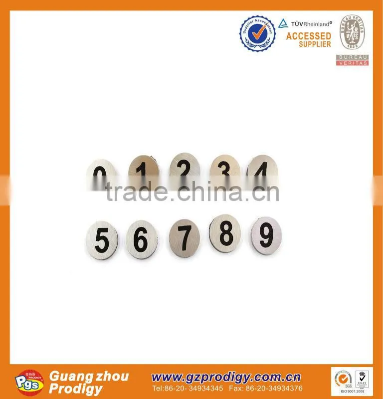 stainless steel refrigerator magnetic numbers