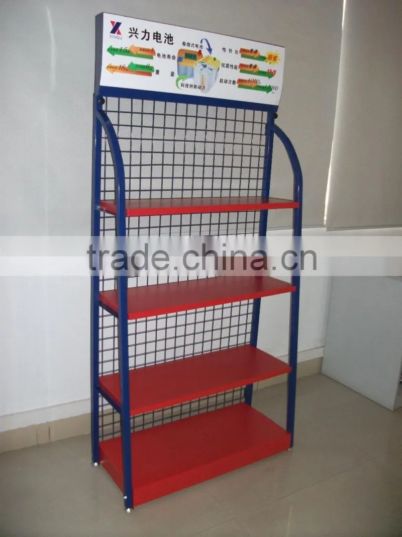 Supermarket gallon bottled water essential oil display rack