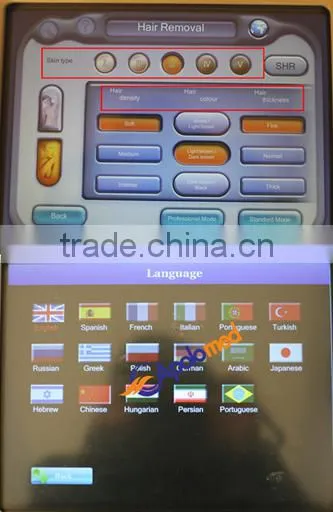 beauty machine ipl laser hair removal and face lifting medical equipment
