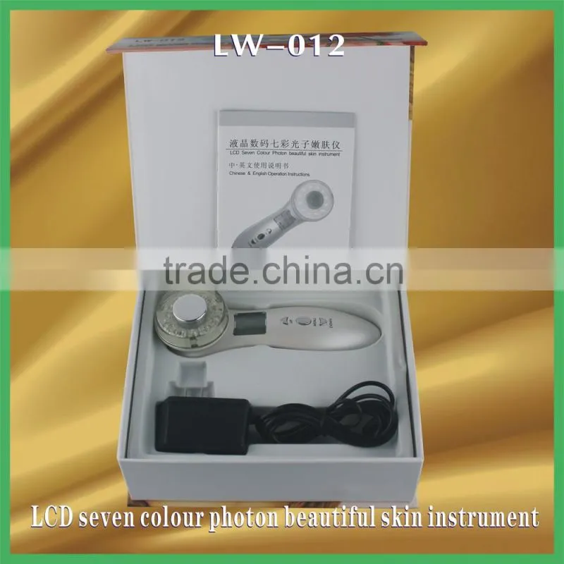 LCD seven colour photo beautiful skin instrument