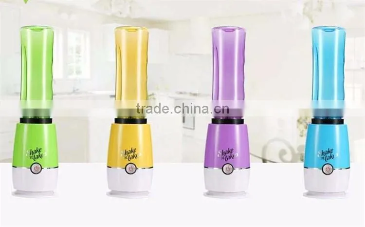 Hot Selling Household Colorful Electric Mini Mixer Juicer Bottle Shake N Take Blender