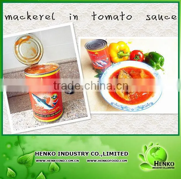health food Canned Mackerel in Tomato Sauce