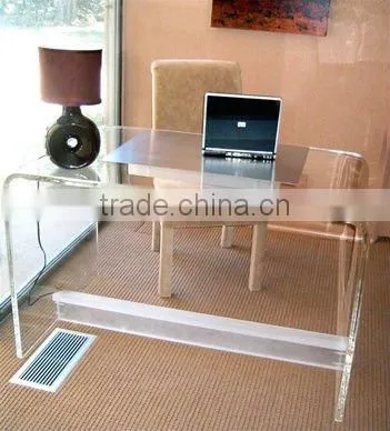 clear acrylic computer desk